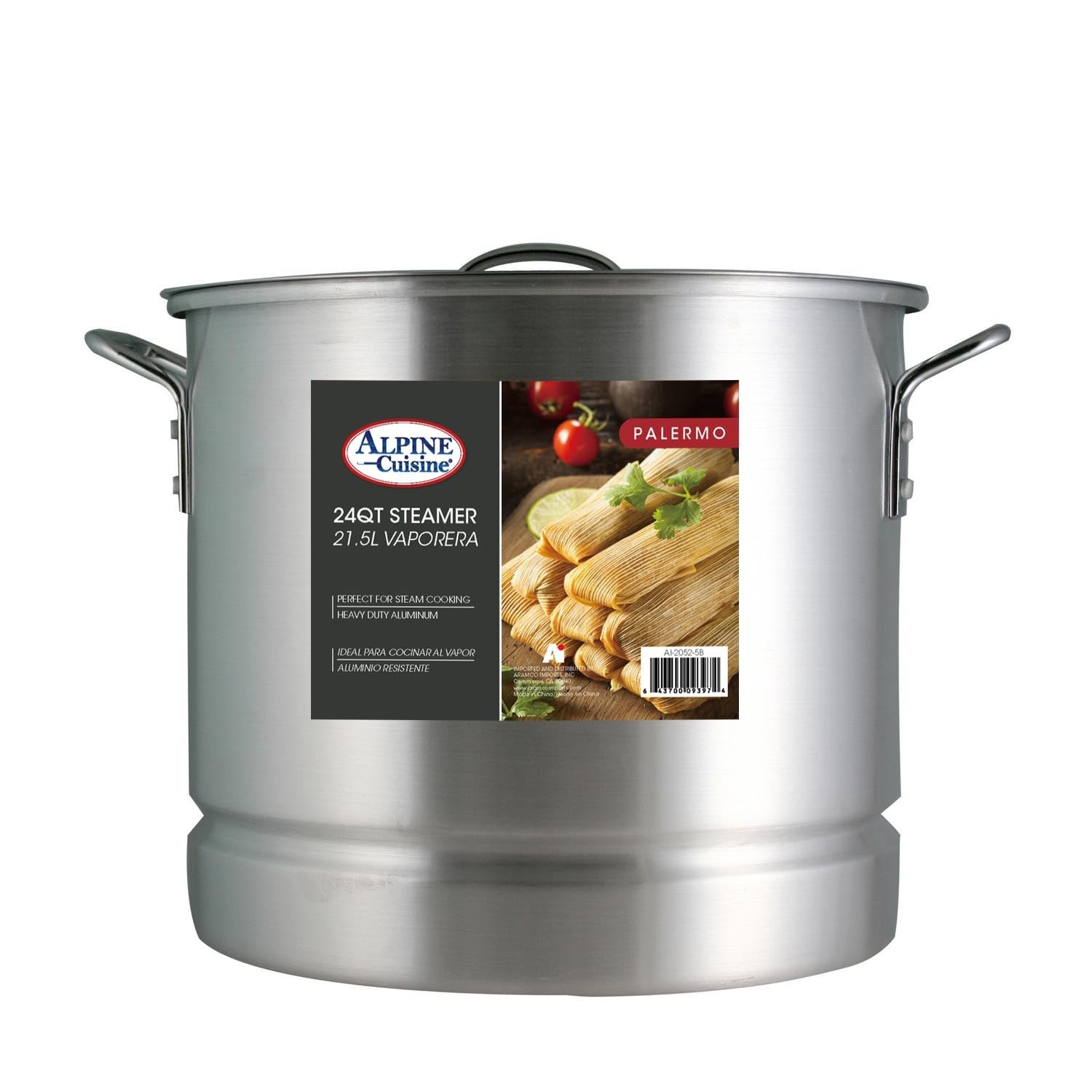 Alpine Cuisine 35 Quart Non-stick Stock Pot With Tepered