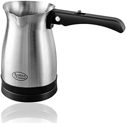 Electric Coffee Maker Pot with folding Handle Turkish Coffee Maker  (stainless steel)