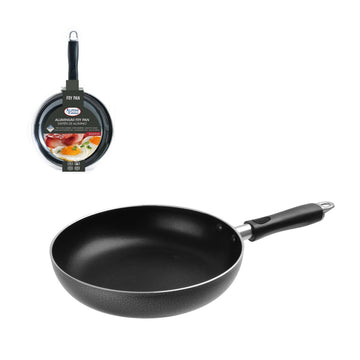 Alpine Cuisine 12" Nonstick Frying Pan – Ultra-Durable Forged Aluminum Skillet – PFOA-Free Marble Interior – Easy Clean, Even Heat, Induction Compatible Fry Pan – Gray