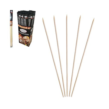 Alpine Cuisine 32-Inch Extra-Long Bamboo Roasting Sticks (8-Pack) – Thick 0.21" Marshmallow & S'mores Skewers for Campfire, Fire Pit & Hot Dog Roasting