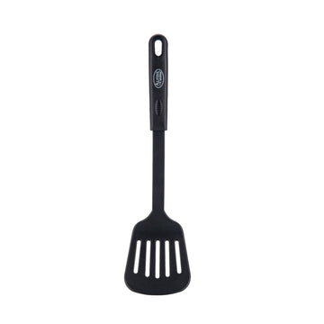 Alpine Cuisine Nylon Slotted Spatula 13 Inch – Heat-Resistant Turner with Non-Slip TPR Handle, Durable Cooking Utensil for Flipping, Frying & Serving – Safe for Nonstick Cookware