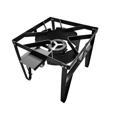 Alpine Cuisine High Pressure Outdoor Cooktop - Heavy-Duty Cast Iron Propane Burner for Wok Cooking, Frying & Camping | 20"x17"x 17"