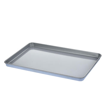 Alpine Cuisine 11x17-Inch Cookie Sheet with Cooling Rack, Carbon Steel Bakeware, Gray Ceramic Nonstick Coating, Oven Safe Baking Pan for Cookies, Roasting & Baking, Chambray Blue