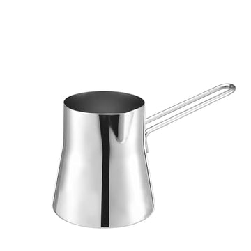 Alpine Cuisine 700 ml Coffee Warmer Pot Durable Stainless Steel Body, Ideal for Heating Beverages, Sauces, and Melting Butter, Silver