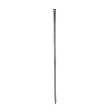 Alpine Cuisine Flat Stainless Steel BBQ Skewers, Extra Long Reusable Metal Grilling Skewers, Perfect for Kabobs, Shrimp, and Vegetables