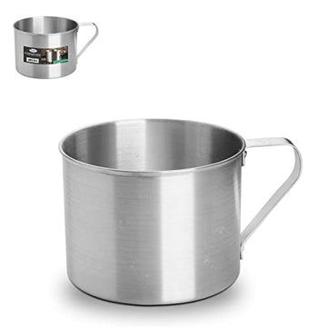 Alpine Cuisine Aluminum Mug 40 Ounce, Suitable 1.25 Quart Coffee Mug for Coffee, Tea, Cappuccino, Office, Outdoor, Camping & Home, Durable Travel Camping Mug - Rust Proof - Dishwasher Safe