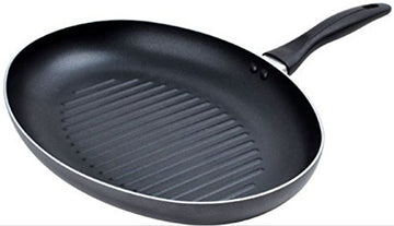 Fish Fry Pan Frypan Aluminum Oval shape 14"x 10" Non-stick coating Cool Touch Handle
