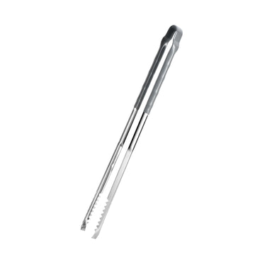 Alpine Cuisine Heavy-Duty Stainless Steel BBQ Tongs, 17.5-Inch Long-Handled Grilling Tongs for Flipping Food, Professional-Grade Barbecue Utensil
