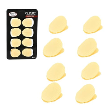 Alpine Cuisine Snack Clip Set, 8-Pack Plastic Potato Chip Bag Clips, 12g Lightweight Sealing Clips for Food Storage, Keeps Snacks Fresh
