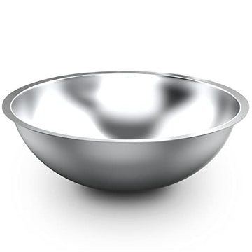 Alpine Cuisine 5-Quart Stainless Steel Kitchen Mixing Bowls, Salad Bow