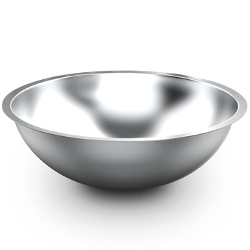 Alpine Cuisine 8-Quart Stainless Steel Kitchen Mixing Bowls, Salad Bowls Heavy Duty Deeper Edge, Dishwasher Safe Storage Bowls, Premium Polished Mirror Prep Bowls for Cooking & Serving