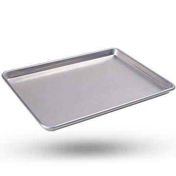 Alpine Cuisine Three Quarter Professional Aluminum Cookie Sheet 16-inch - Rimmed Baking Sheets for Oven - Durable, Oven-Safe, Easy to Clean, Commercial Quality - Great for Roasting & Baking