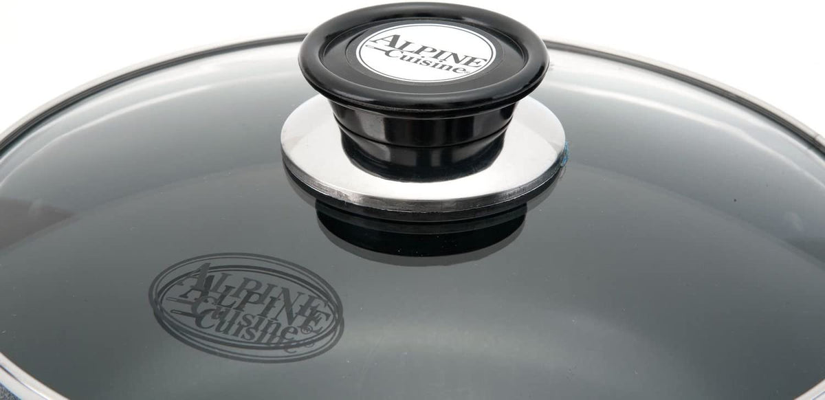 Alpine Cookware Alpine Cuisine Aluminum Cookware Set 7 Pc Set, Nonstick Coating Saucep