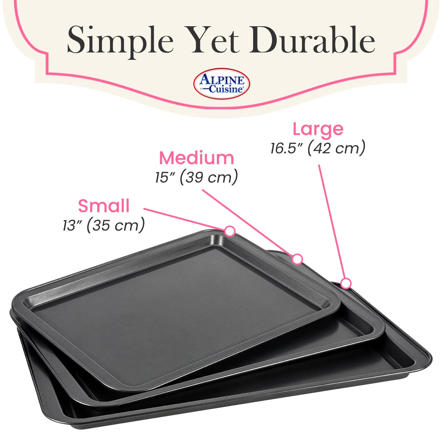 Non-Stick Carbon Steel Baking Sheet for Oven Safe and Health Easy to Clean  and Use