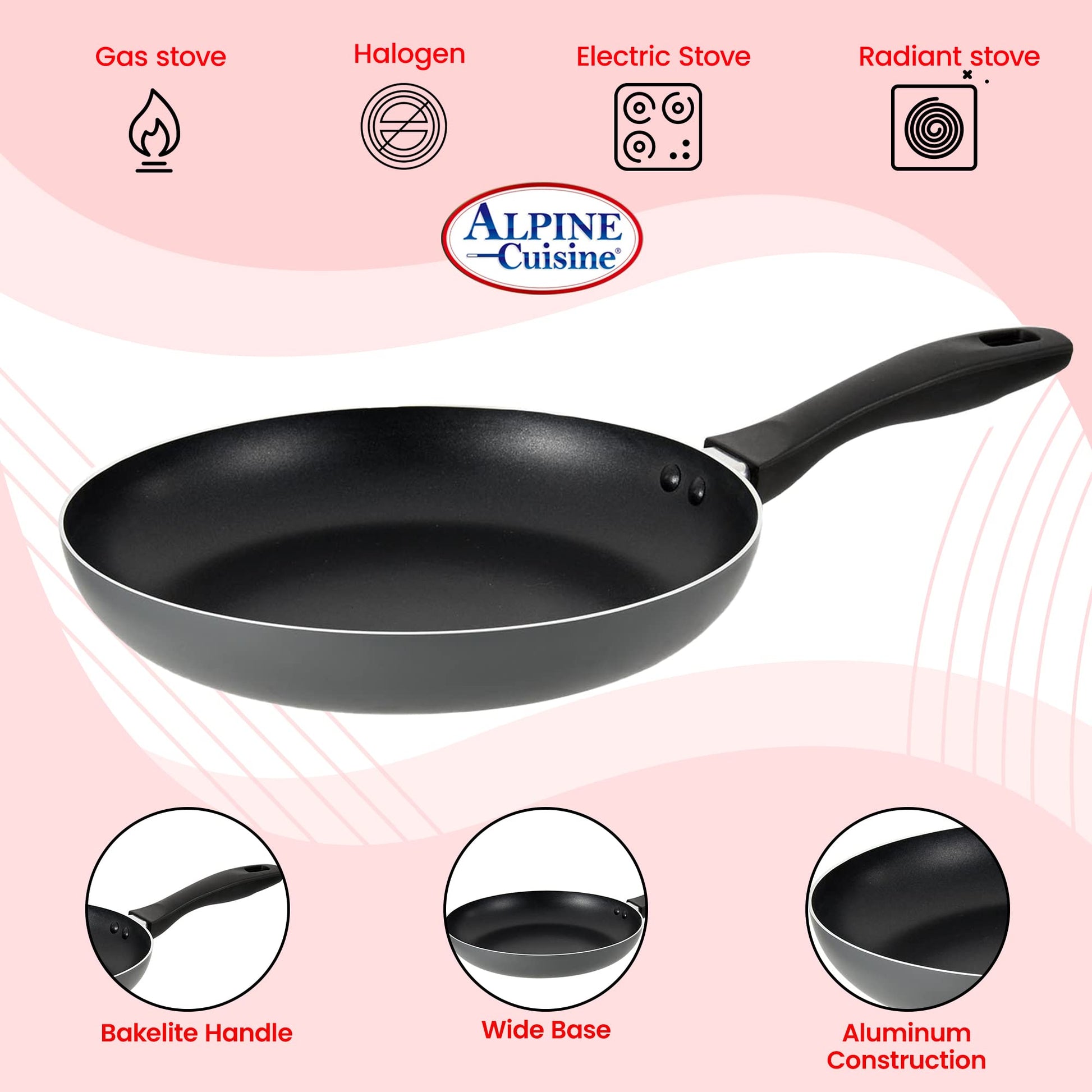 Alpine Cuisine 6 Aluminium Fry Pan (1 ct)