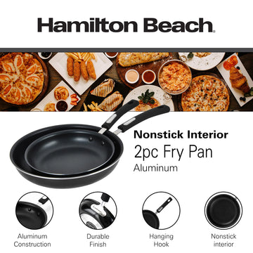 Hamilton Beach Nonstick Aluminum Fry Pan Set (9.5