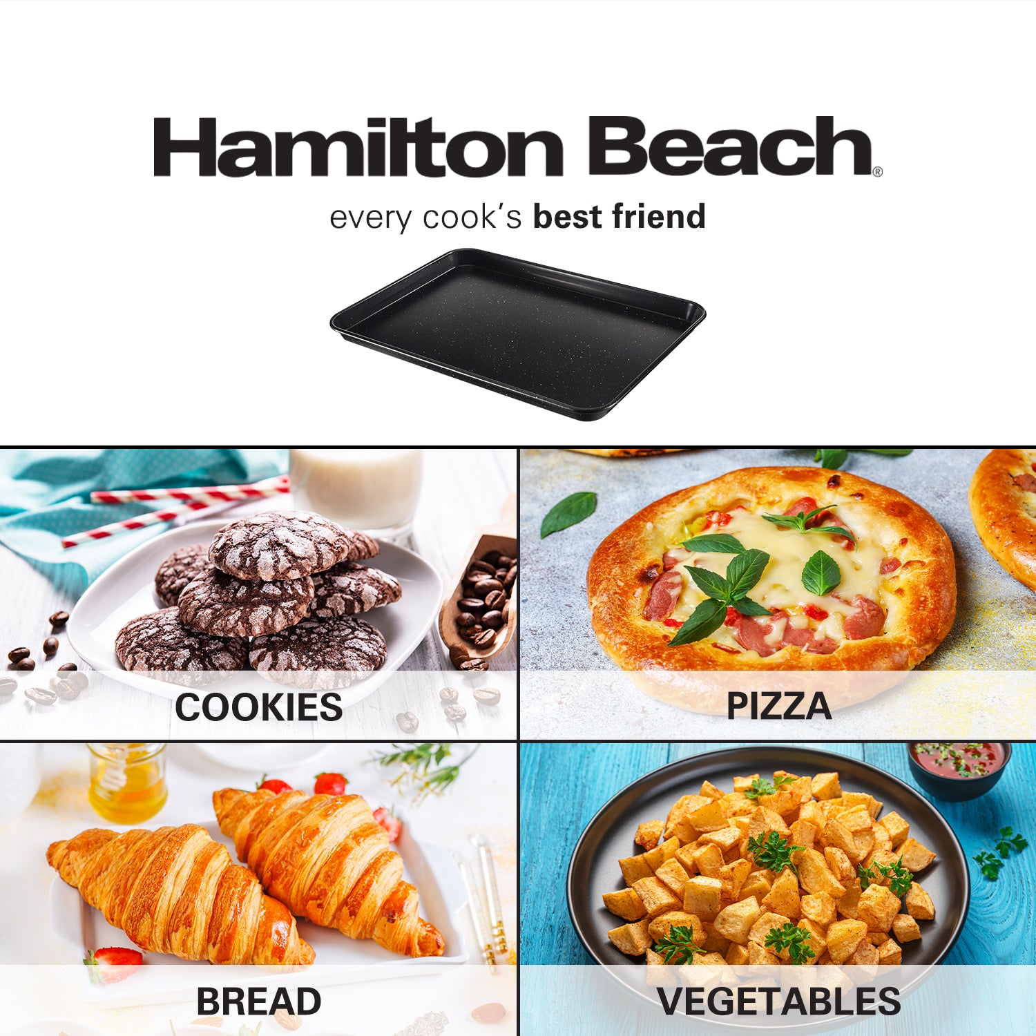 Hamilton Beach Stainless Steel Cookie Sheet 15.5″ X 13.5″