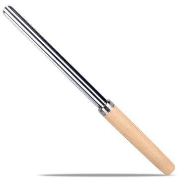 Alpine Cuisine Stainless Steel Corer 9-Inch with Wood Handle - Zucchini Cucumber Corers Special Kitchen Gadgets with Serrated Edge - Kitchen Tools Suitable for Fruits, Peppers, Cucumbers, Tomatoes